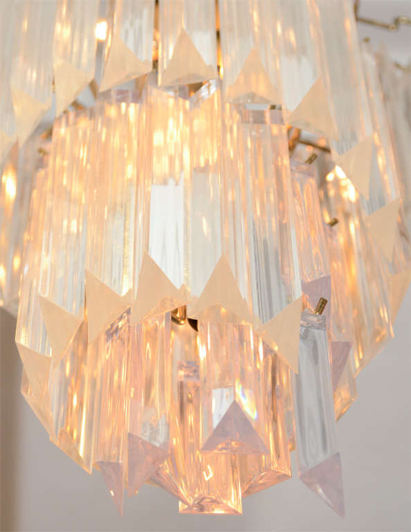 20th Century Mid Century Lucite and Brass 