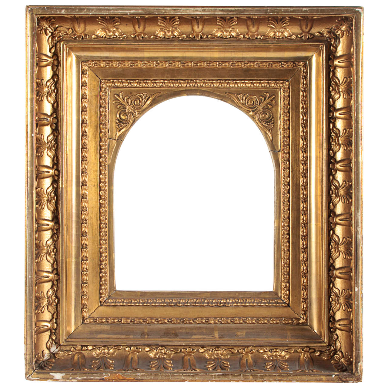 19th Century French Neoclassical Cove Frame For Sale