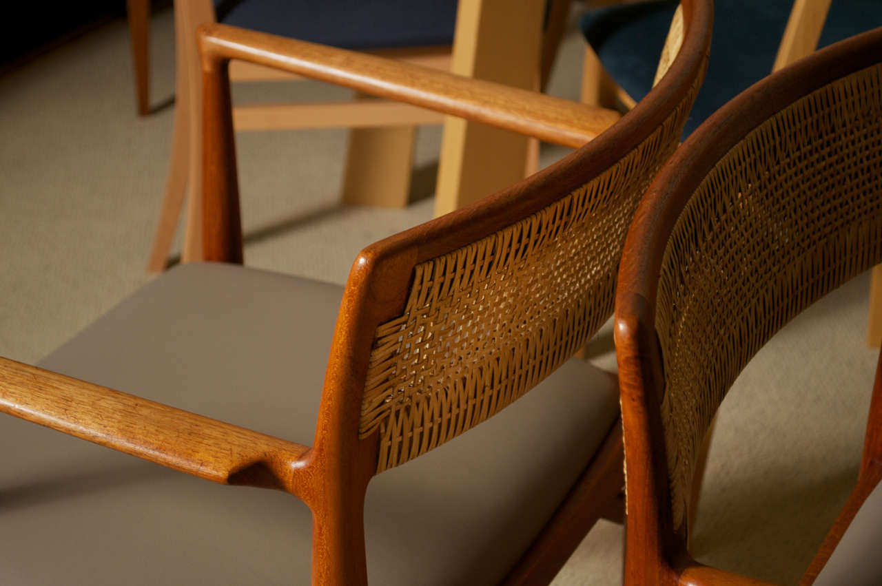 Four Danish Teak dining chairs by Erik Worts for Henrik Worts Mobelsnedkeri 1