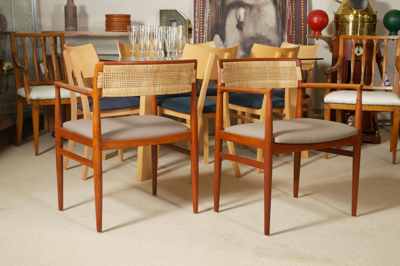 Four Danish Teak dining chairs by Erik Worts for Henrik Worts Mobelsnedkeri 2