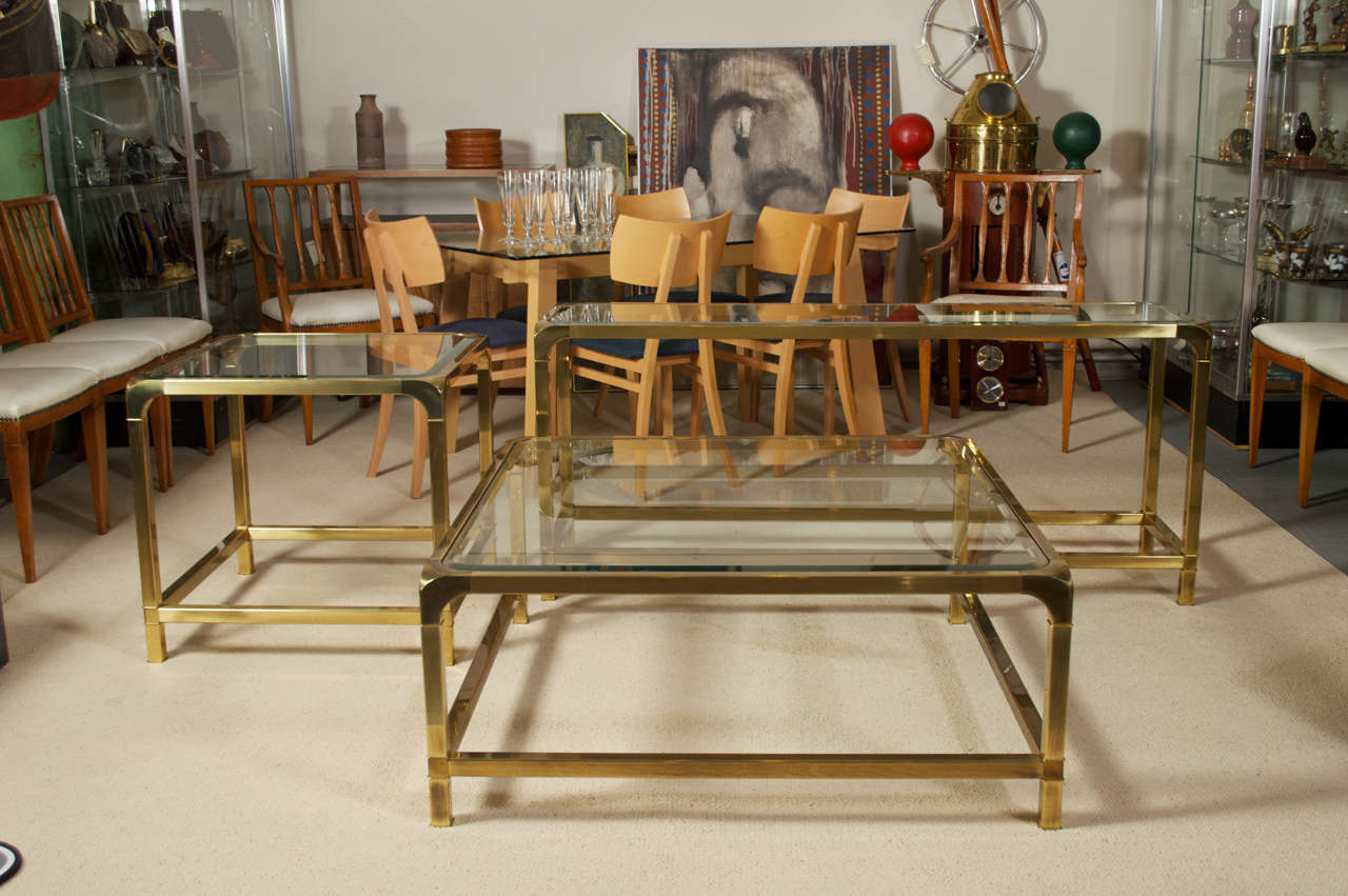 Mastercraft Brass Console Table