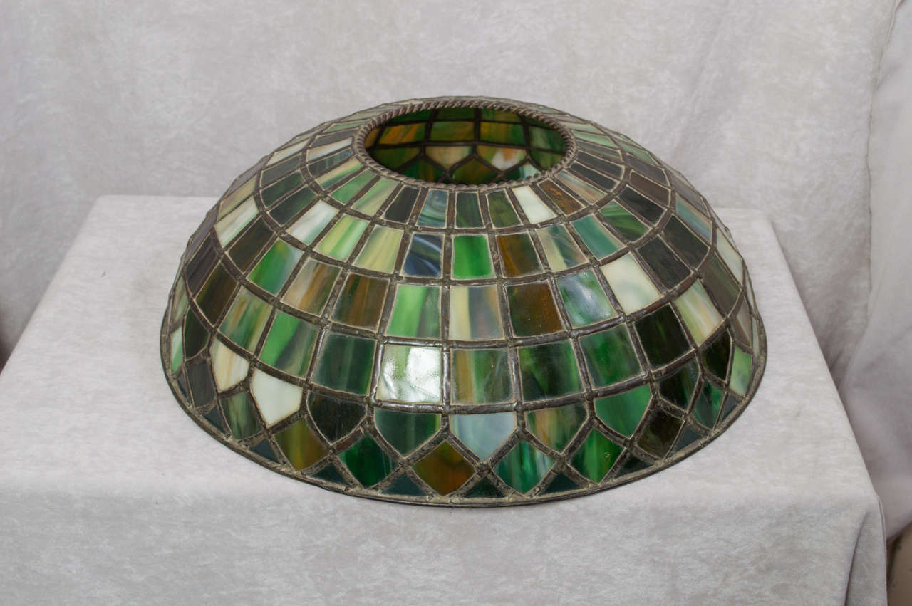 Signed Leaded Glass Table Lamp by the Handel Company 2
