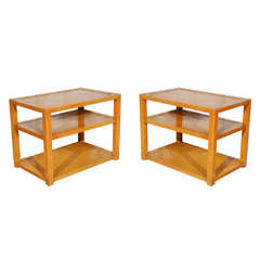 Pair of End Tables Designed For Red Lion Furniture Company