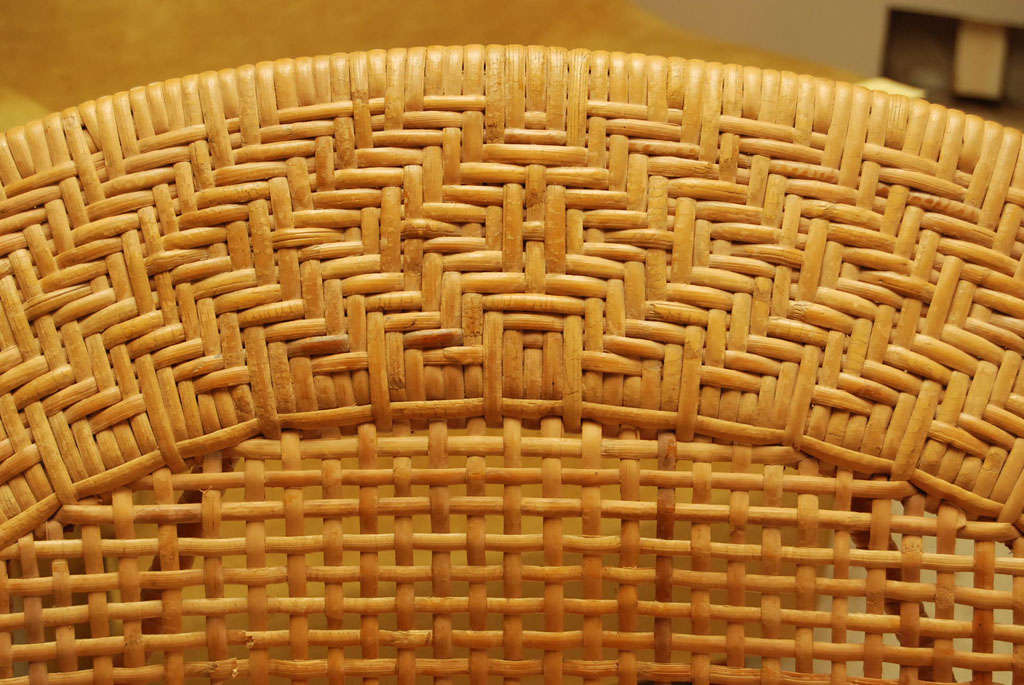 Pair of Wicker Lounge Chairs by Kai Fisker 5