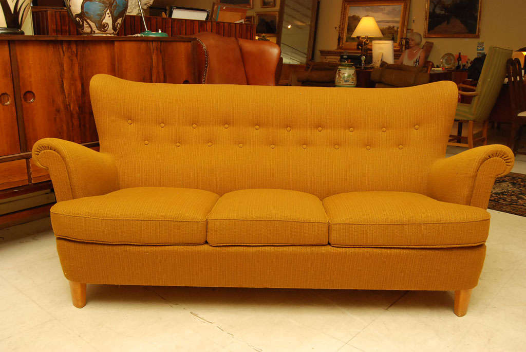 Mustard Sofa Set at 1stDibs