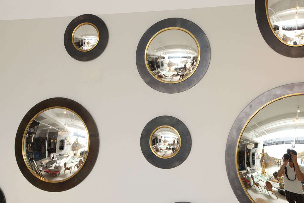 Mammoth Grouping of Vintage Convex Mirrors - 17 Total 4