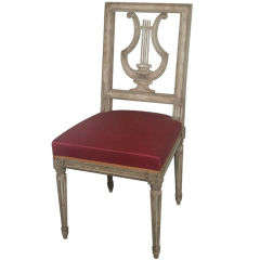 Painted Louis XVI Style Liar Back Chair