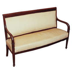 Petite Early Empire Style Settee