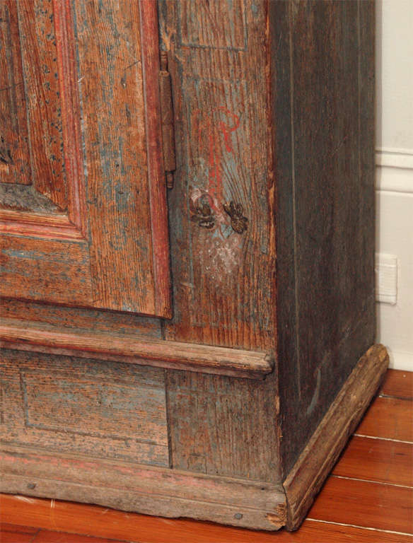 A Painted European Armoire For Sale 5