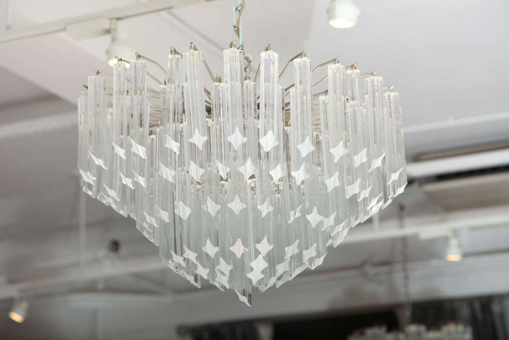 Camer chandelier, made in Murano, circa 1970s.