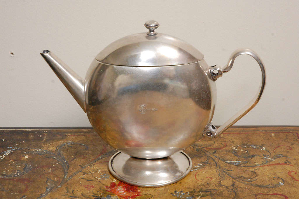 Mid-20th Century Vintage Chevron Coffee Service