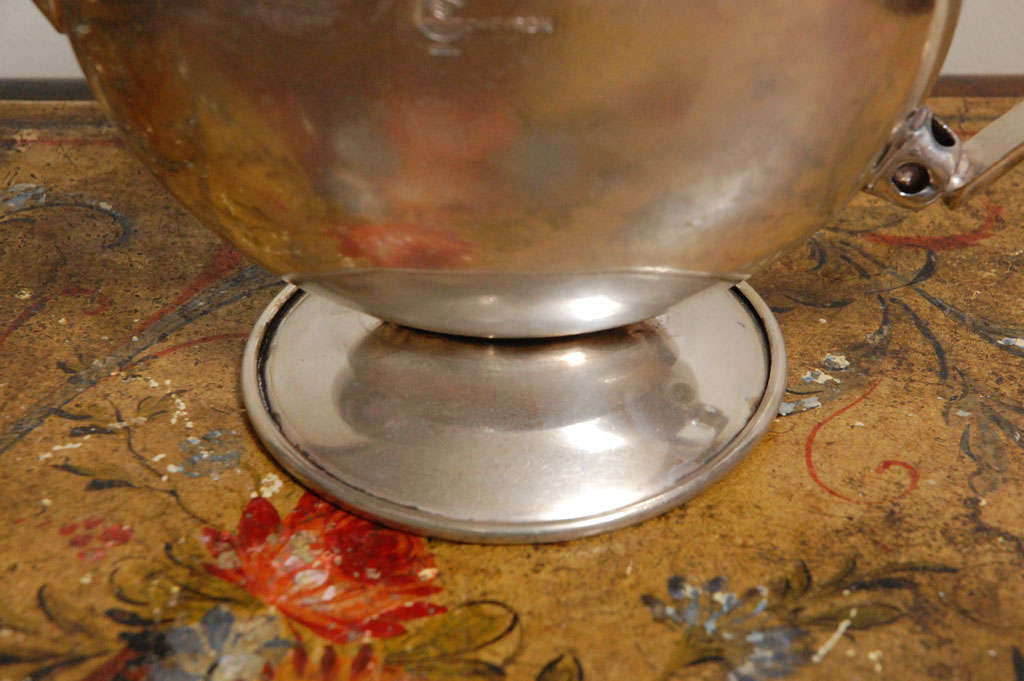 Silver Plate Vintage Chevron Coffee Service