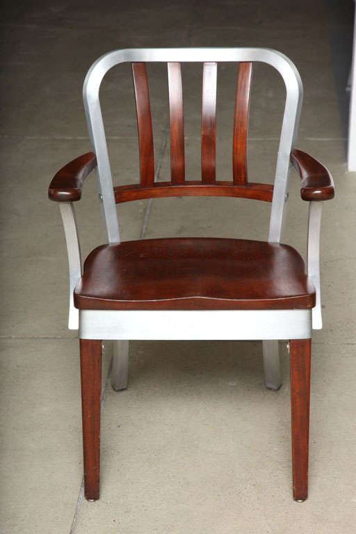 Shaw Walker Arm Chair, Vintage Industrial Original American Made 5