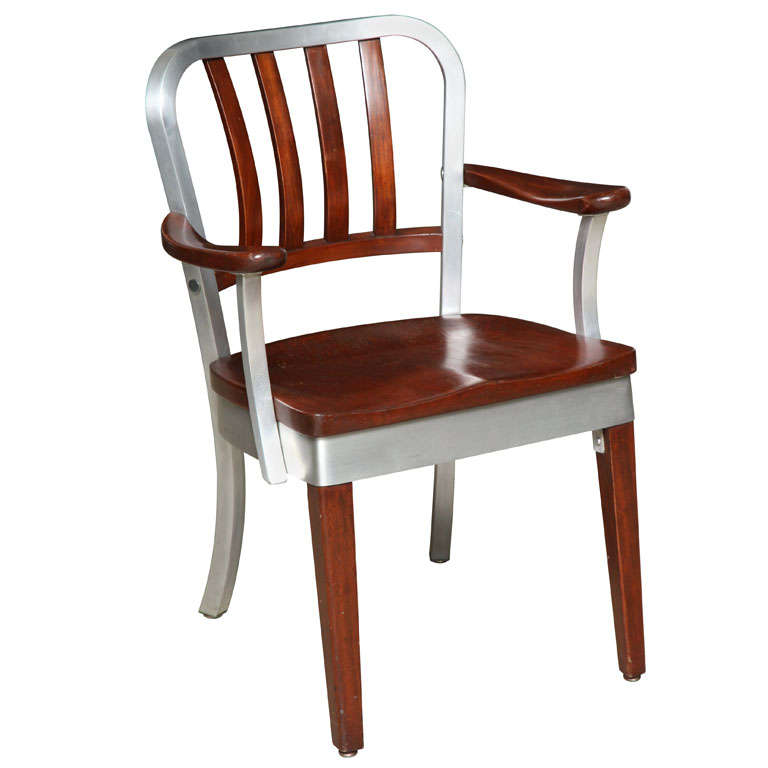 Shaw Walker Arm Chair, Vintage Industrial Original American Made