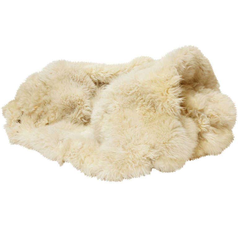 Navy Blue Rex Rabbit Fur Throw For Sale at 1stDibs | rex rabbit fur ...