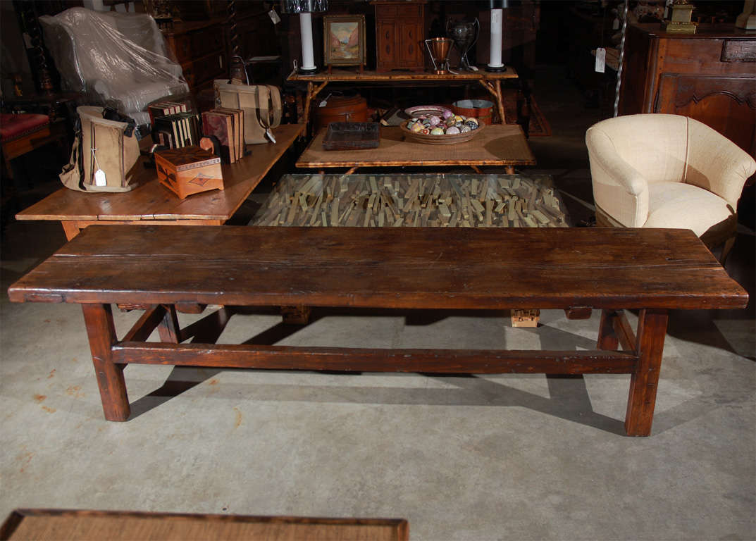 Country Coffee Table / Bench at 1stDibs bench style coffee table