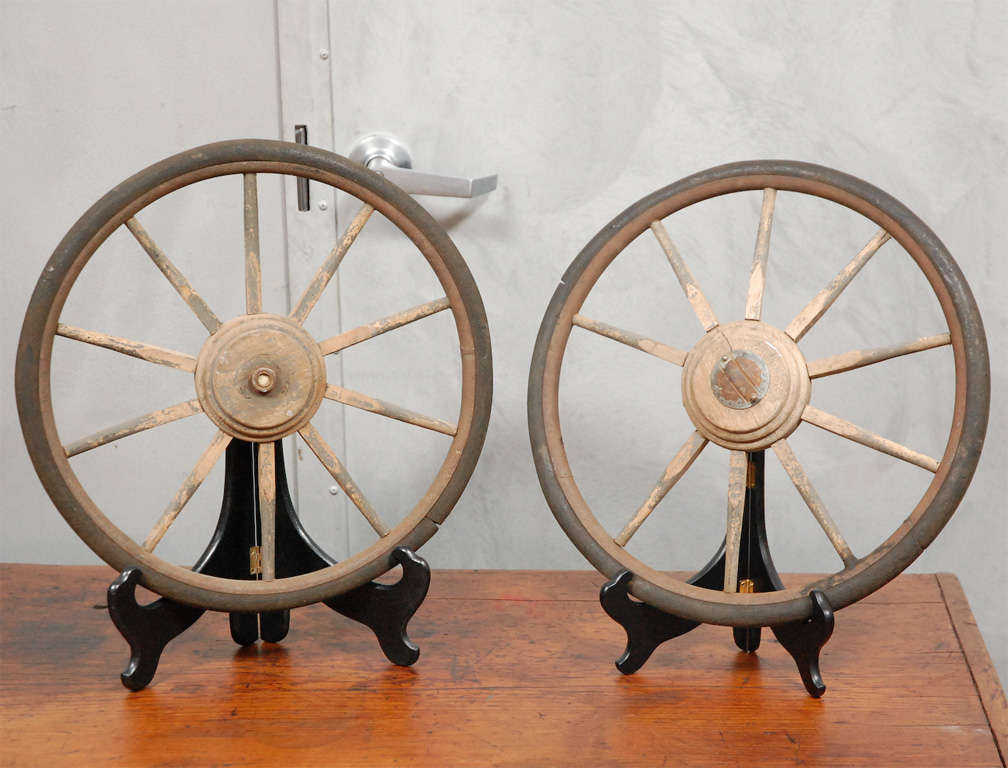 Pair of Antique Cart Wheels at 1stdibs