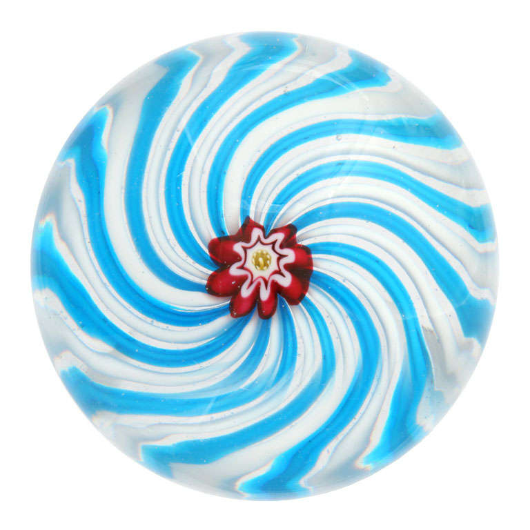 A Fine Antique Clichy Swirl Paperweight For Sale