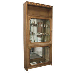 Carved Wood Painted Vitrine Carved Wood Painted Vitrine