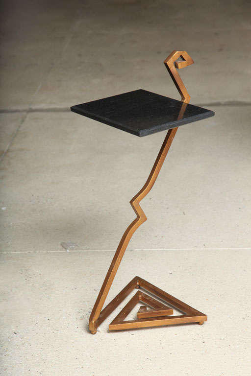 Gilt Metal Side Table