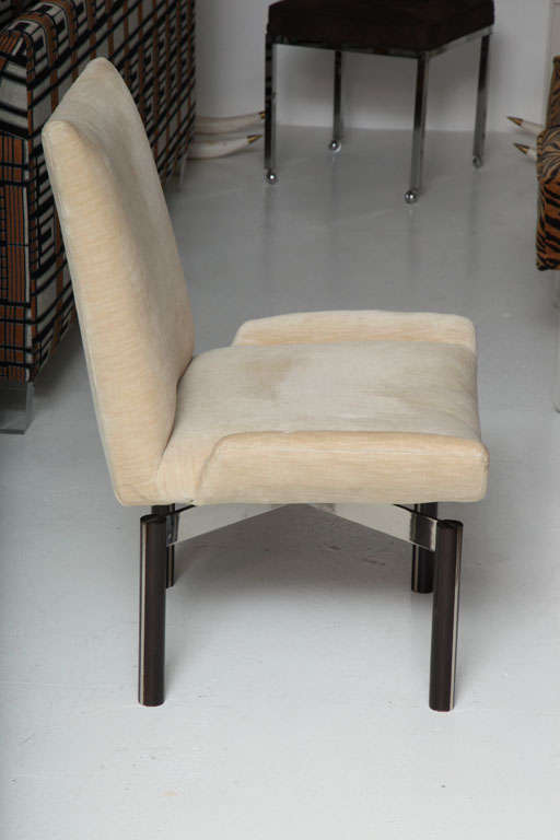 Pair Mid Century Swivel Chairs 2