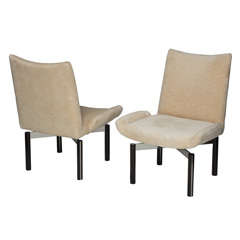Vintage Pair Mid Century Swivel Chairs