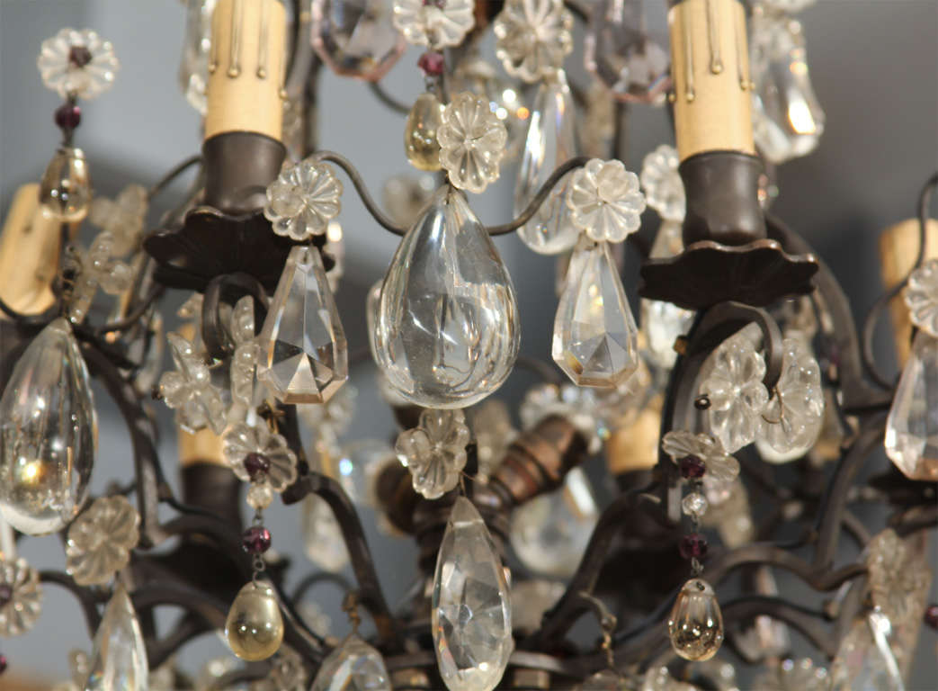 Metal French Chandelier For Sale