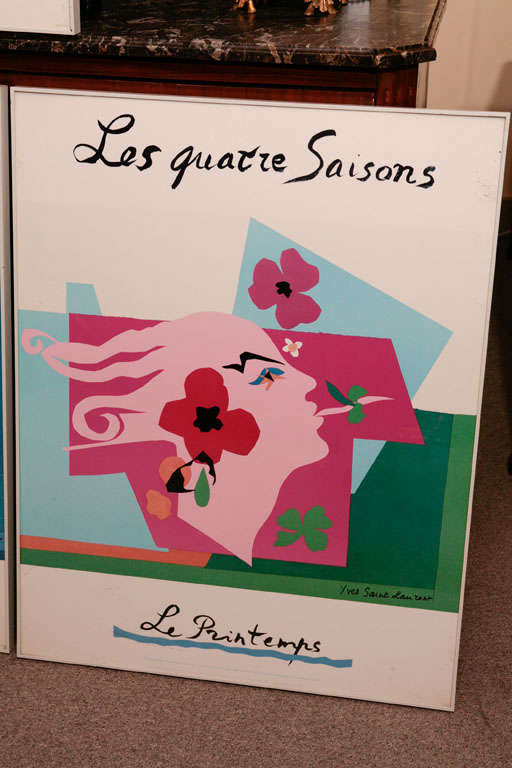 yves saint laurent four seasons posters