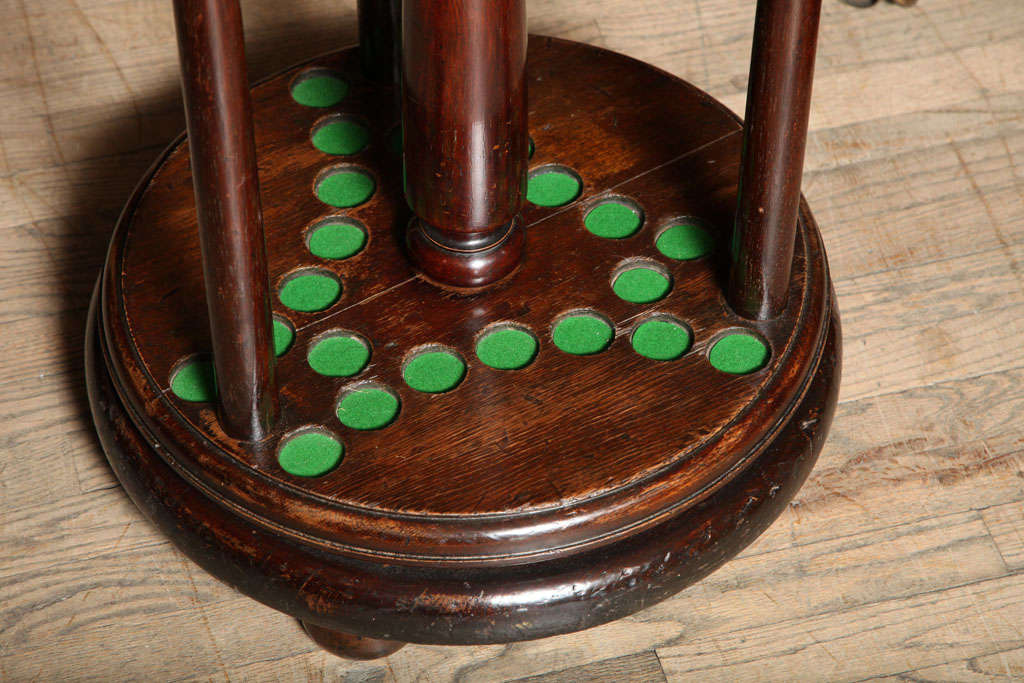 Mahogany Snooker Cue Stand In Excellent Condition In New York, NY