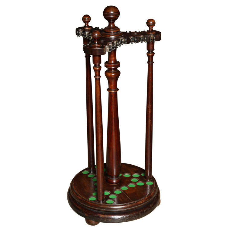 Mahogany Snooker Cue Stand