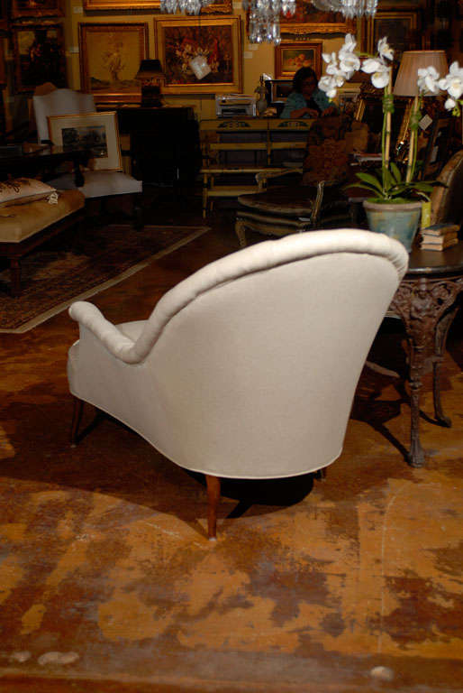 French Tufted Chaise 5