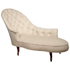 French Tufted Chaise