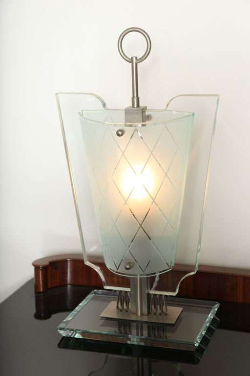 Pair of Fontana Arte Lamps For Sale 1