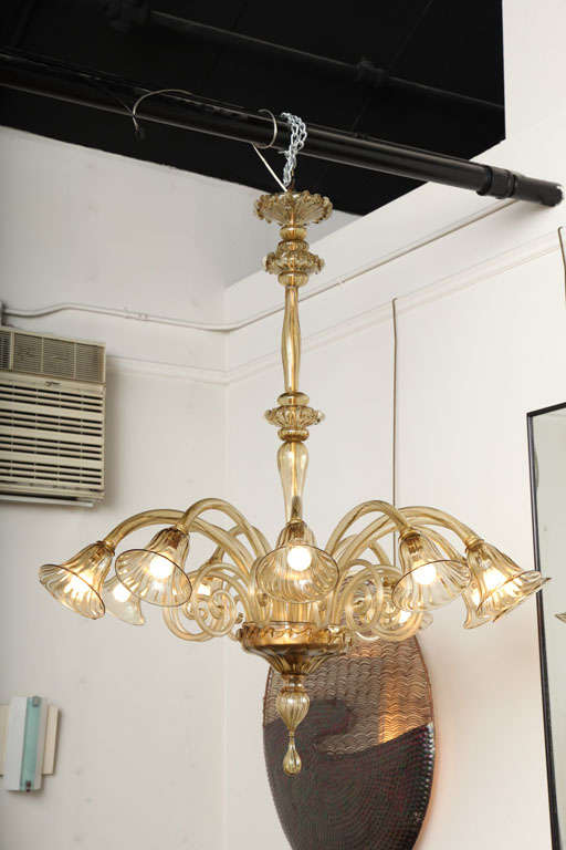 Twelve-Arm Salviati Venetian Chandelier