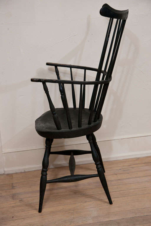 Ash Important Rhode Island Windsor Armchair For Sale