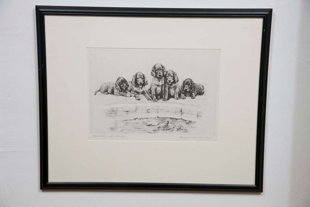 Delightful Dogs Etching