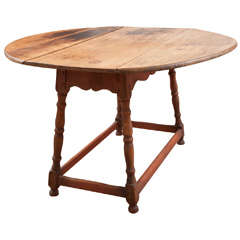 Antique 18th Century Scrubbed Top Maple  Farmhouse Table
