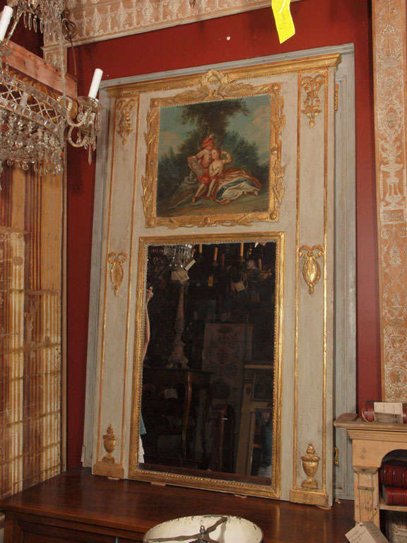 French Painted Trumeau
