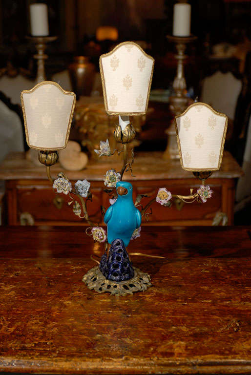 Late 19th Century Porcelain Candelabra