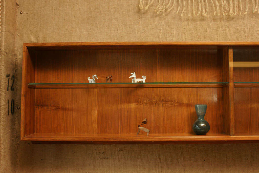 Edward Barnsley Display Cabinet, Black Bean Wood and Glass, English For Sale 1
