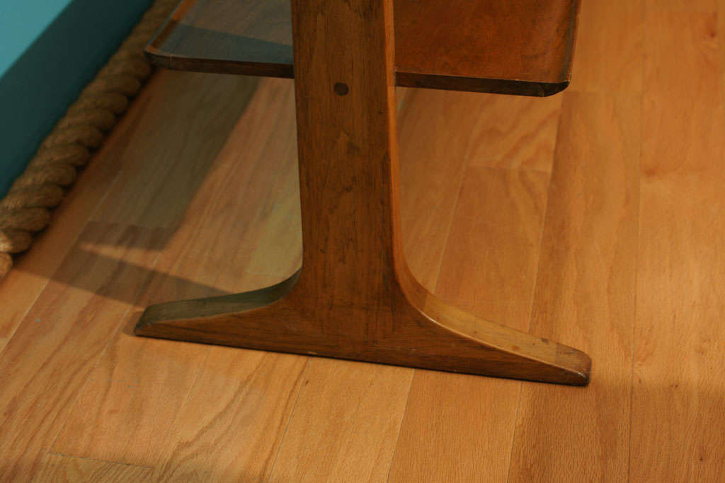 Bleached Mahogany Pyramidal Shelf by Edward Wormley, circa 1965 For Sale