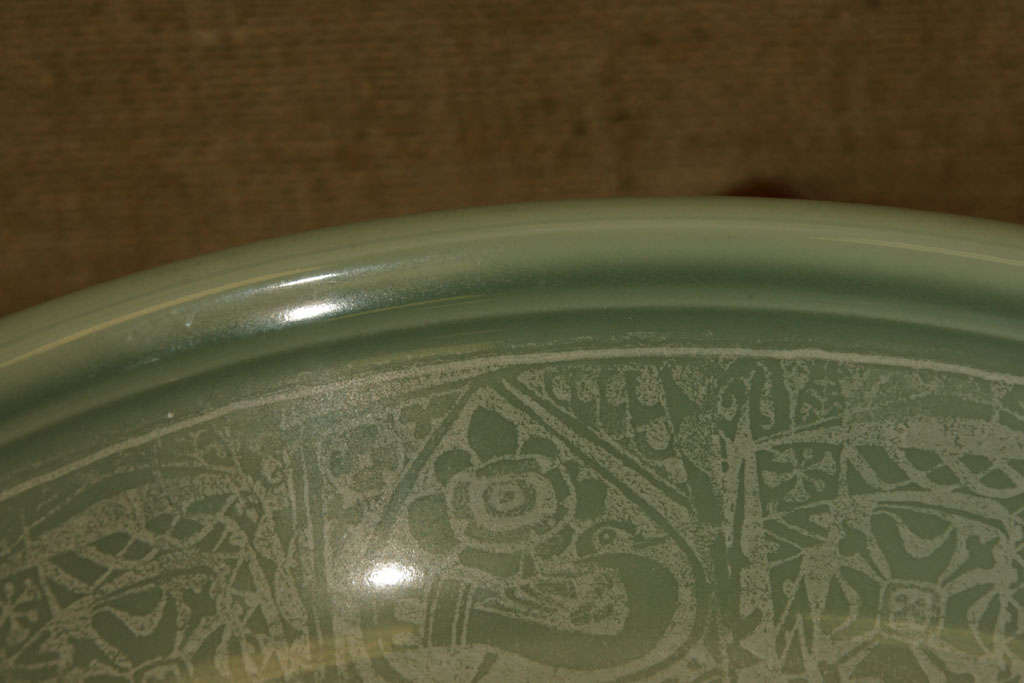 Mid-20th Century Monumental Dish Designed by Nils Thorsson as Gift for Chairman of Board of Royal Copenhagen