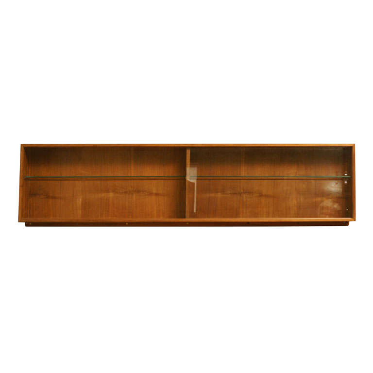 Edward Barnsley Display Black Bean Wood and Glass, English For Sale at 1stDibs