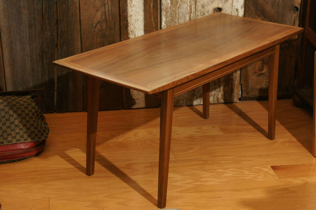 Edward Barnsley Designed Walnut and Sycamore Coffee Table For Sale at