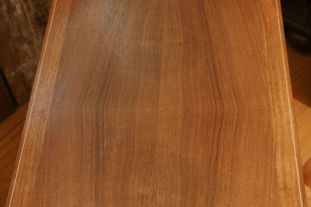 Edward Barnsley Designed Walnut and Sycamore Coffee Table For Sale at