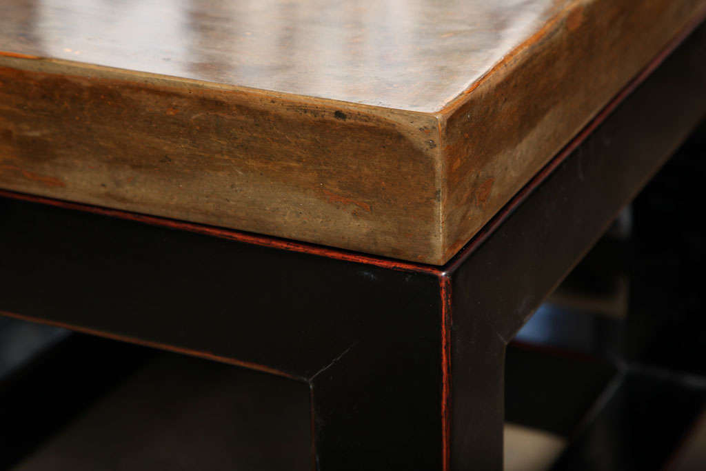 Square Stone Top Coffee Table at 1stDibs