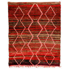 Vintage Moroccan Tribal Rug