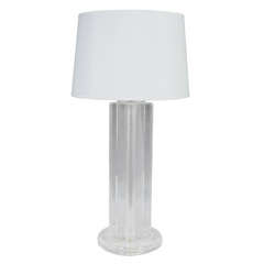 Midcentury Clear Lucite Table Lamp 6