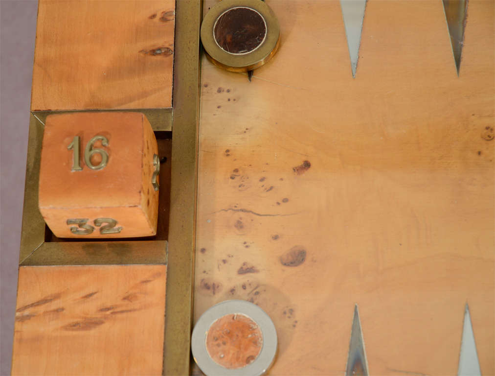 Mid Century Backgammon Table by Tomasso Barbi 5