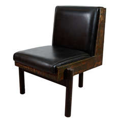 Mid Century Industrial Metal Tripod Chair